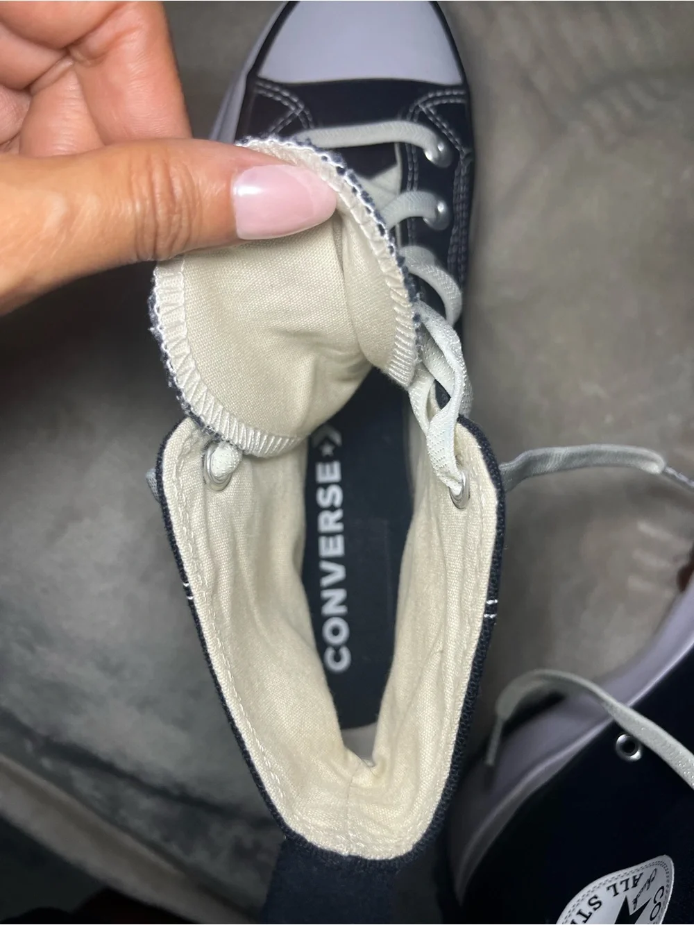 Converse black canvas